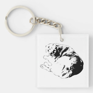 Pocket Outline, Curled Pal Key Ring