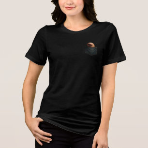 Pocket Parasite – Carnivorous Worm Horror Tri-Blend Shirt