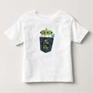 Pocket Peek-a-Boo - We Come In Peace Aliens Toddler T-Shirt