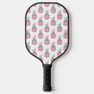 Pocket Pet Bunny Pattern Pickleball Paddle