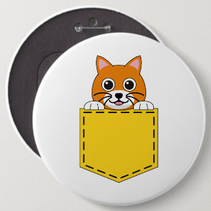 Pocket Pet Cat 6 Cm Round Badge
