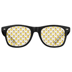 Pocket Pet Cat Pattern Retro Sunglasses