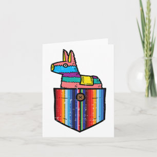 Pocket Pinata Serape Cinco De Mayo Mexican Fiesta Card