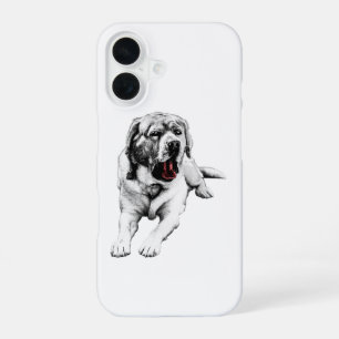 Pocket Pop – Red Tongue Lab iPhone 16 Case
