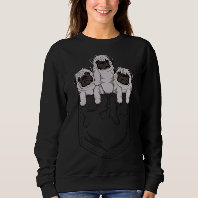 Pocket Pug Classic T-Shirt 97 Sweatshirt (Front)
