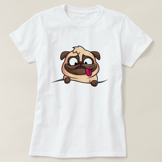 Pocket Pug T-Shirt (Design Front)