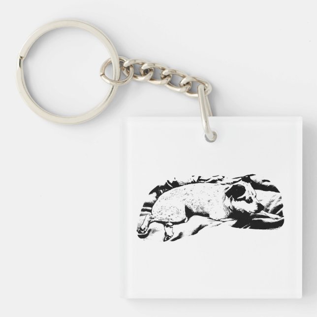 Pocket Pup, Bedtime Guardian Key Ring (Front)
