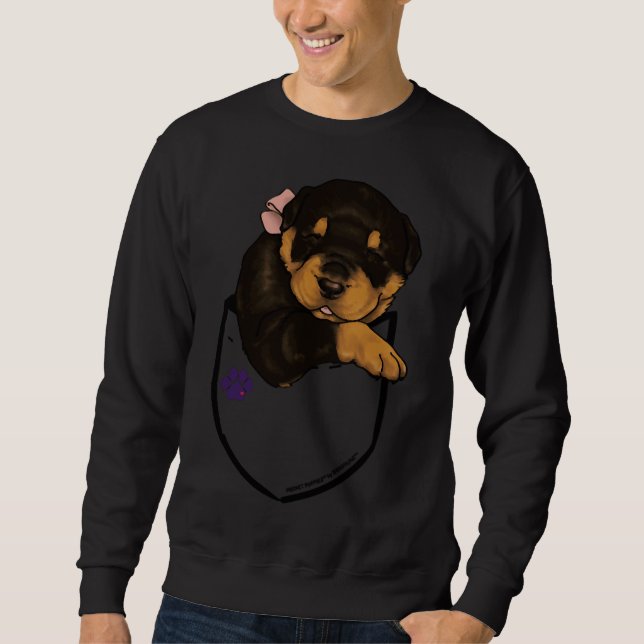Pocket Puppiez  Rottweiler Sweatshirt (Front)