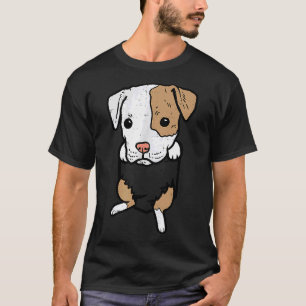 Pocket Puppy Pitbull Feet Cute Pitties Dog Lover O T-Shirt