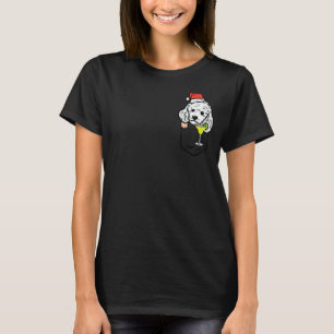 Pocket Santa Poodle Cute Christmas In July Dog Sum T-Shirt