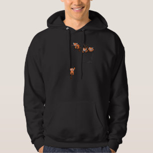 Pocket Series Cute Red Panda Bear Playing Hoodie