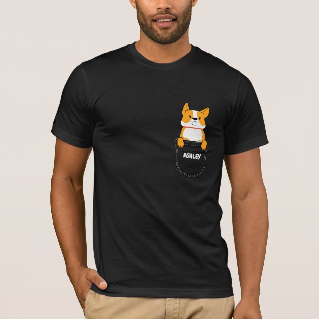 Pocket Shiba Inu puppy cute dog T-Shirt (Front)