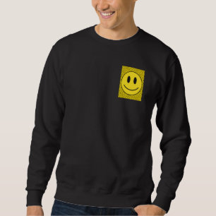 Pocket Smiling Face Costume Happy Cute Smile Trend Sweatshirt