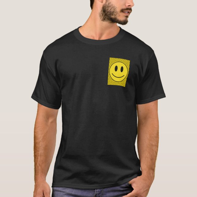 Pocket Smiling Face Costume Happy Cute Smile Trend T-Shirt (Front)