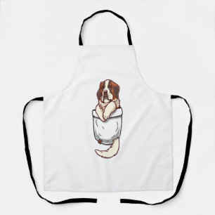 Pocket St Bernard Puppy Apron