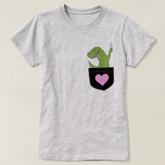 Pocket T-Rex T-Shirt (Design Front)