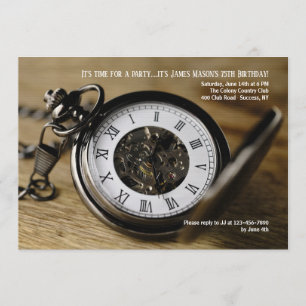 Pocket Watch Invitation