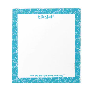 Pocket watch personalised notepad