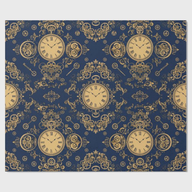 Pocket Watch Wrapping Paper (Flat)
