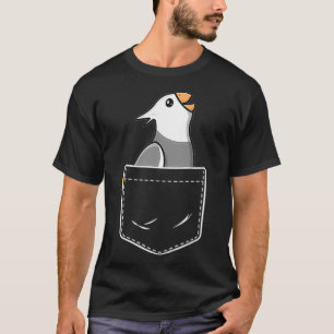 Pocket White Face Cockatiel Women Girls Funny Bird T-Shirt