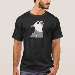 Pocket White Face Cockatiel Women Girls Funny Bird T-Shirt