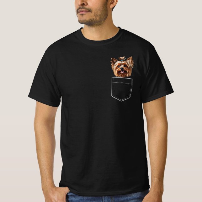 Pocket Yorkie T-Shirt (Front)