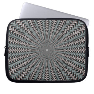 Pockets in Blue and Purple Laptop Sleeve