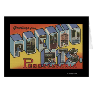 Pocono Mountains - Large Letter Scenes