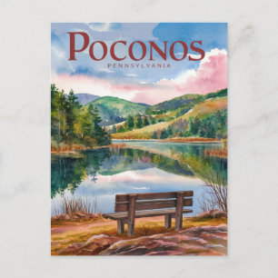 Pocono Mountains Pennsylvania Relax Postcard