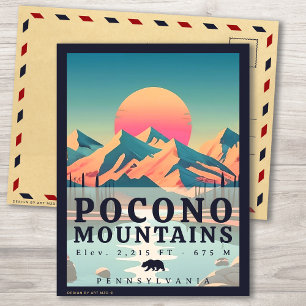 Pocono Mountains Pennsylvania Vintage Souvenirs Postcard