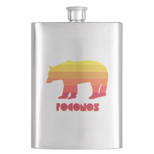 Poconos Bear Hip Flask