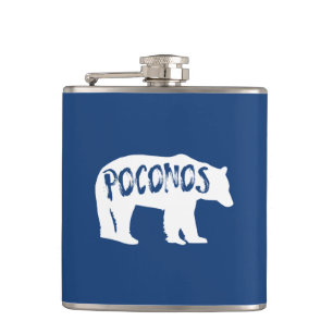 Poconos Bear Hip Flask