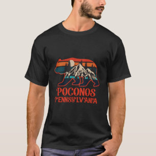 Poconos Mountains Pennsylvania Pa Bear Hiking Suns T-Shirt