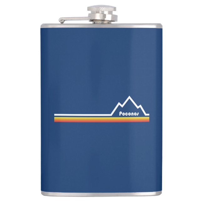 Poconos, Pennsylvania Hip Flask (Front)