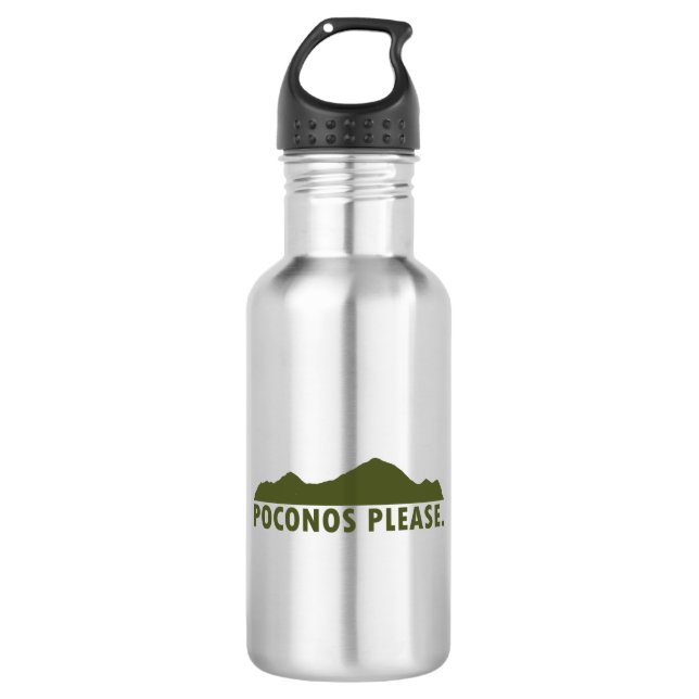 Poconos Please 532 Ml Water Bottle (Front)