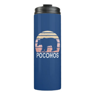 Poconos Retro Bear Thermal Tumbler