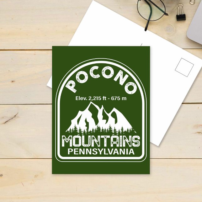 Poconos Retro Pennsylvania Mountains Postcard (Creator Uploaded)
