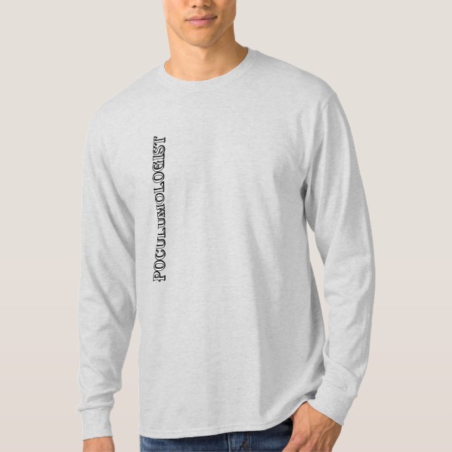 Poculumologist Men's long slleeve T-Shirt (Front)