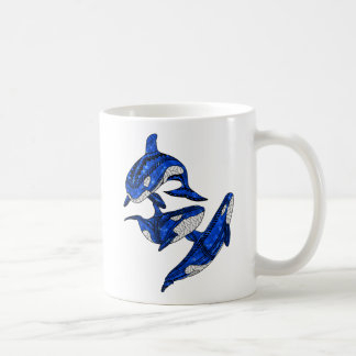 Pod Of 3 Tribal Orcas Coffee Mug
