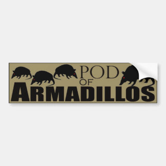 Pod of Armadillos Bumper Sticker