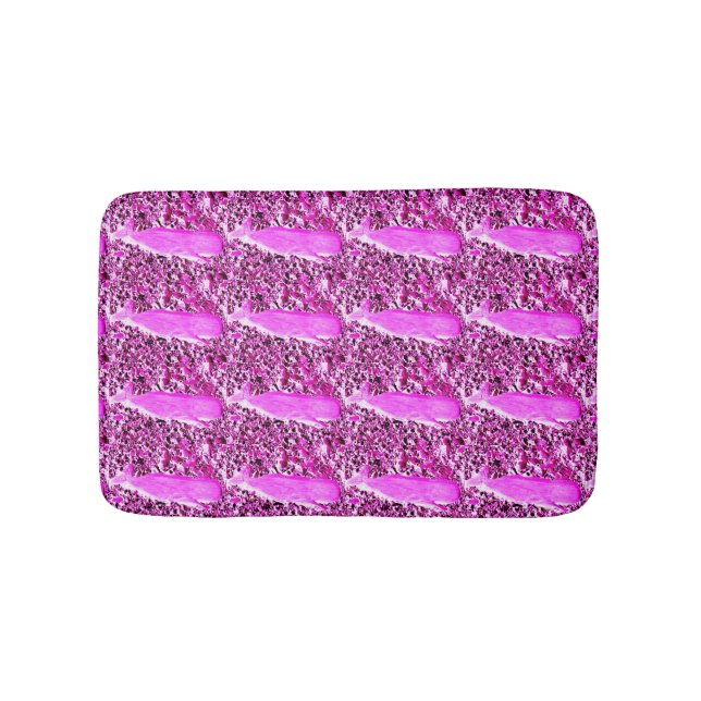 pod of pink whales bath mat (Front)