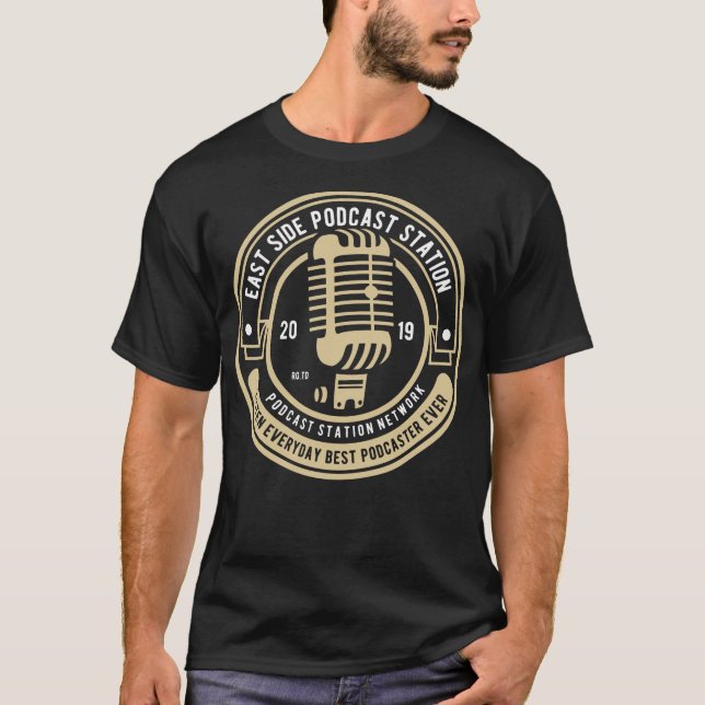 Podcast badge T-Shirt (Front)