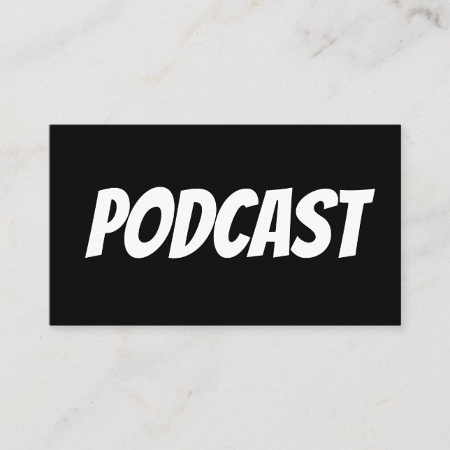 PODCAST Business Cards (Front)