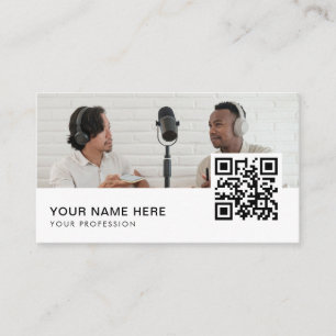 podcast business cards QR Code