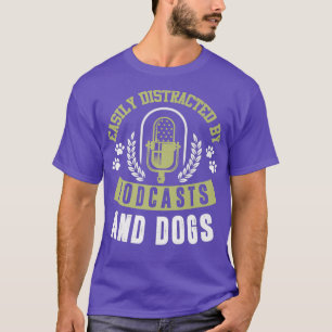 Podcast Funny Dog Lover Quote Listening Premium T-Shirt