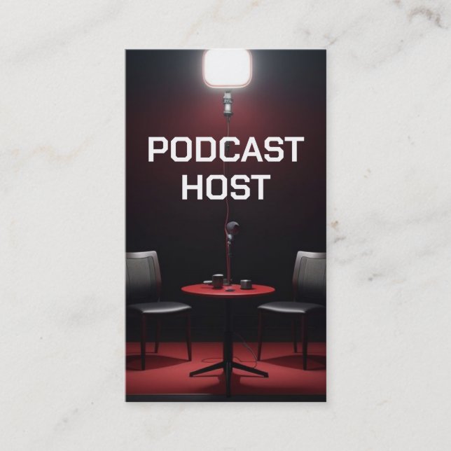 Podcast Host Business Card (Front)