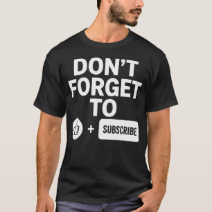 Podcast Host Like And Subscribe T-Shirt
