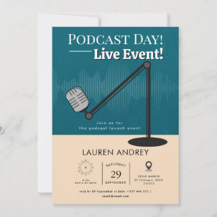 Podcast Launch Event Invitation