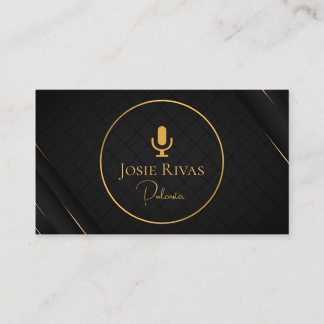 Podcast, Podcaster Business Card (Front)