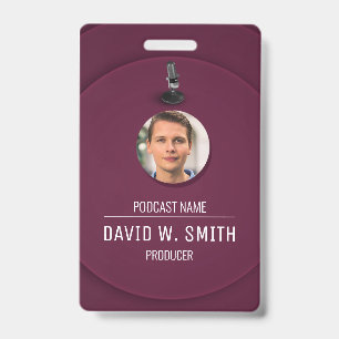 Podcast Producer/Vocal Coach/Voice actor ID Badge